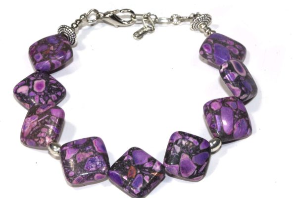 Purple Jasper Boho Bracelet