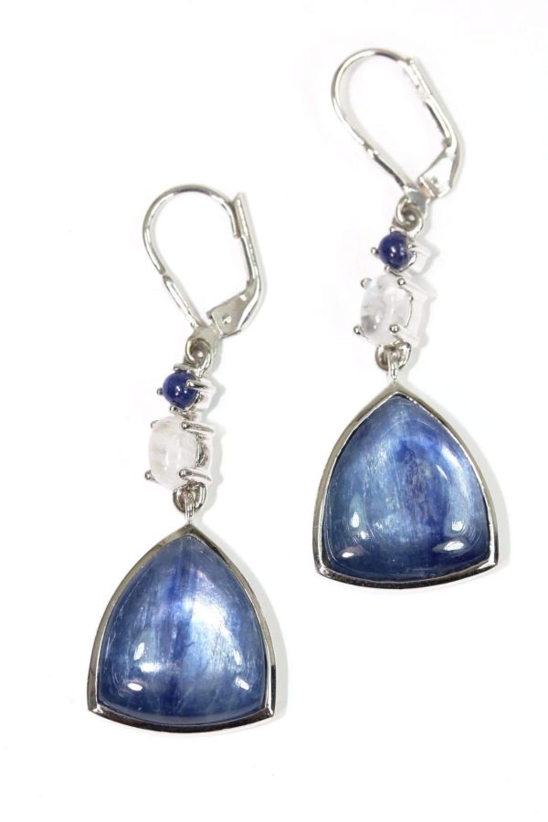 Blue Multi Gemstone Dangler Earrings