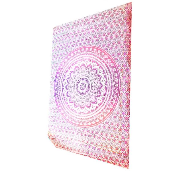 Pink Ombre Art Pattern Cotton Tapestry Wall Hanging | Wild Lotus® | @wildlotusbrand