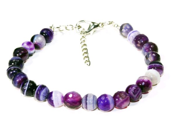 Purple Agate Yoga Bracelet