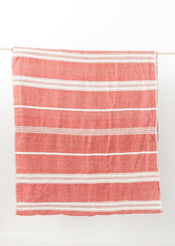 red striped fabric